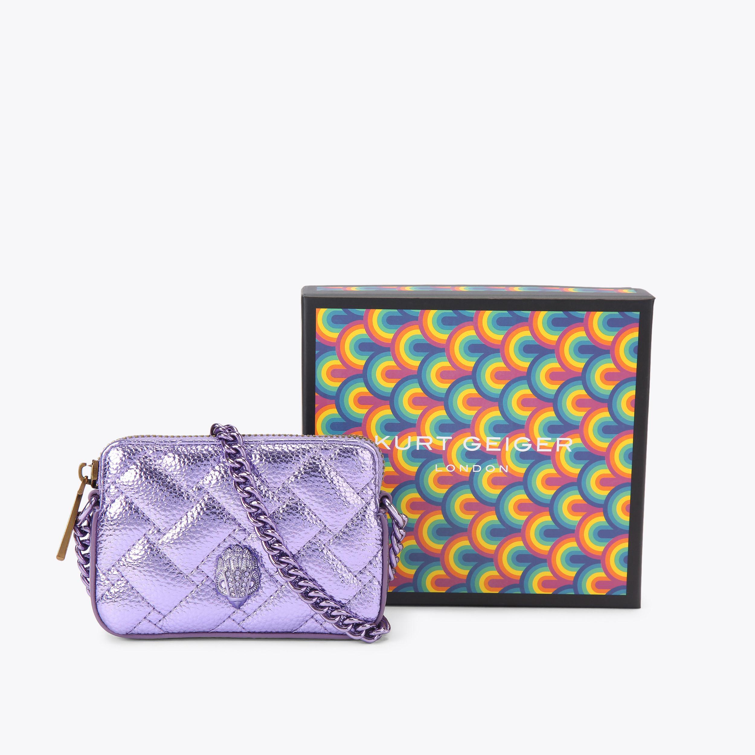MICRO KENSINGTON CAMERA Lilac Metallic Cross Body Bag by Kurt
