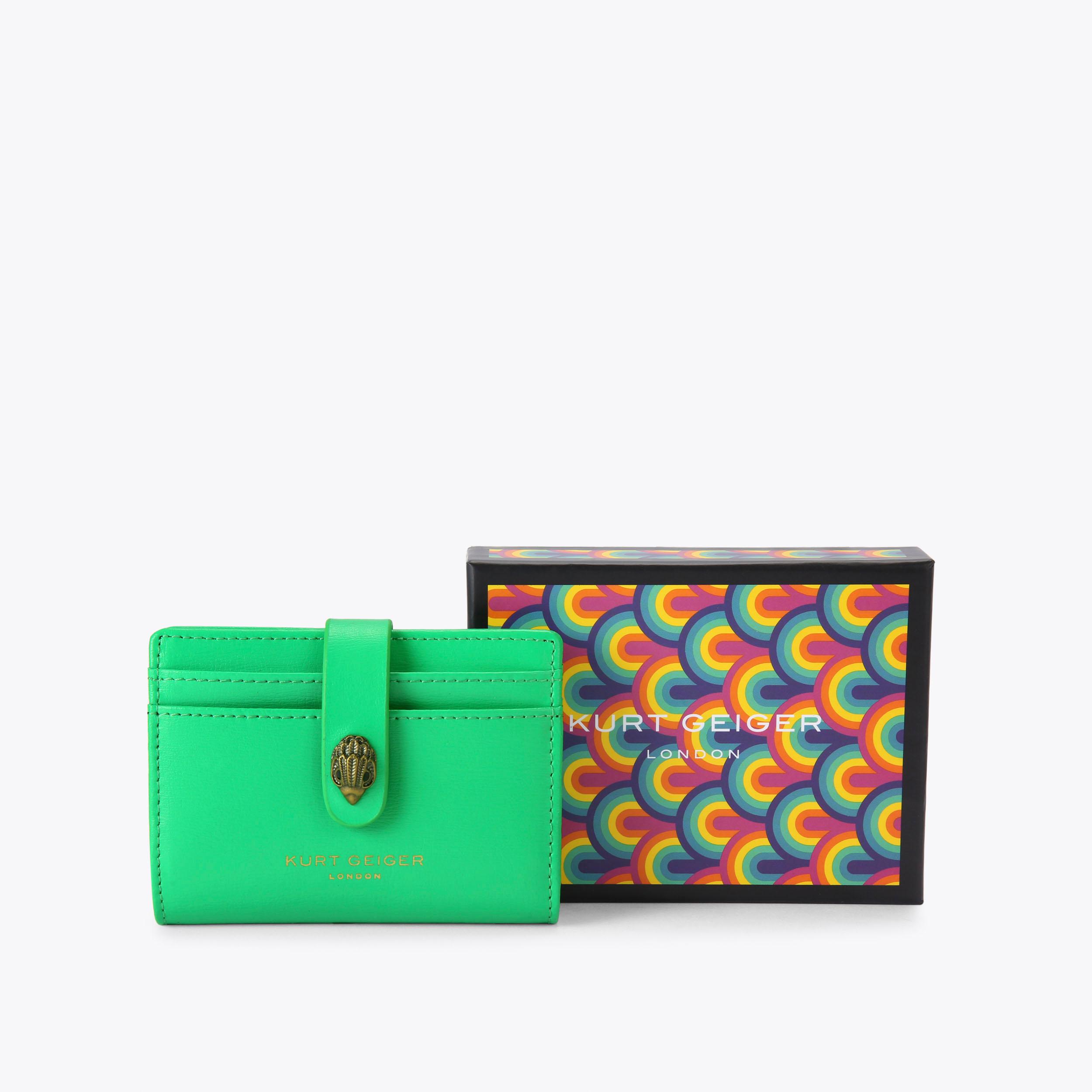 BOND MULTI CARD HOLDER Neon Leather Purse by KURT GEIGER LONDON