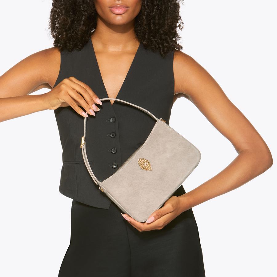 【BEIGE】l buckle shoulder bag Shoulder bag with buckles - Women | MANGO OUTLET USA