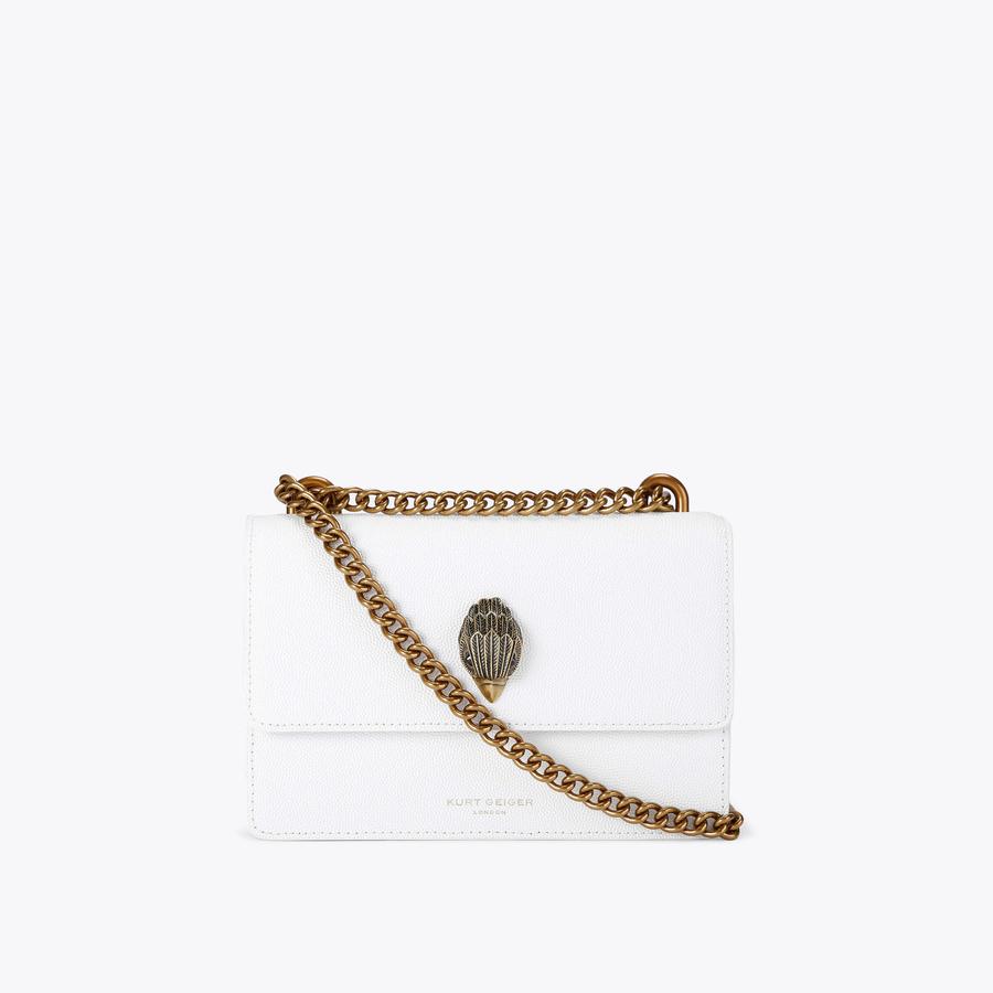 SHOREDITCH SM CROSS BODY White Leather Cross Body Bag by KURT