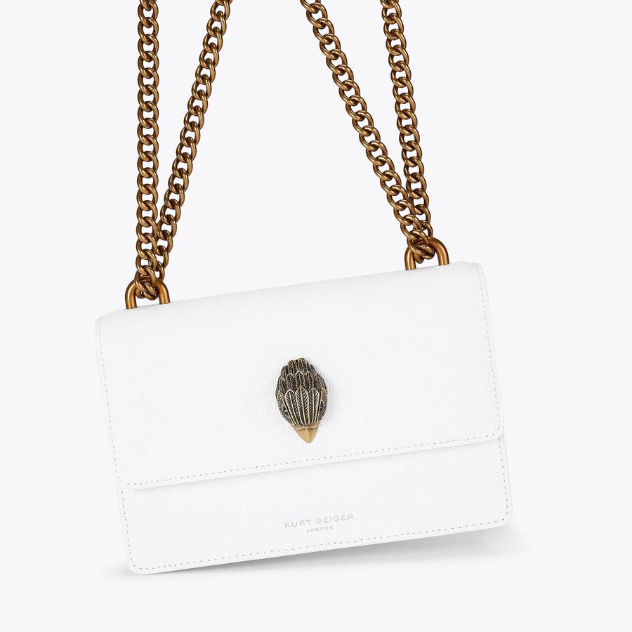 SHOREDITCH SM CROSS BODY White Leather Cross Body Bag by KURT