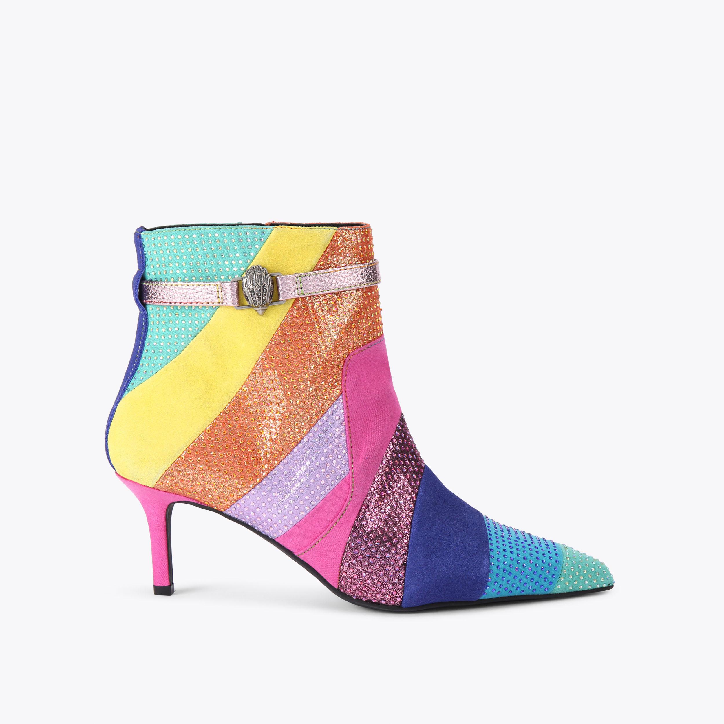 fig London - kntyt KENSINGTON FLEXI ANKLE Rainbow Crystal Ankle Boot by KURT