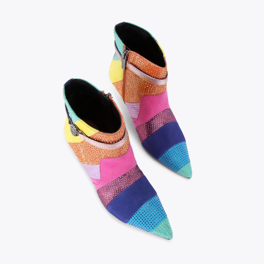 fig London - kntyt KENSINGTON FLEXI ANKLE Rainbow Crystal Ankle Boot by KURT
