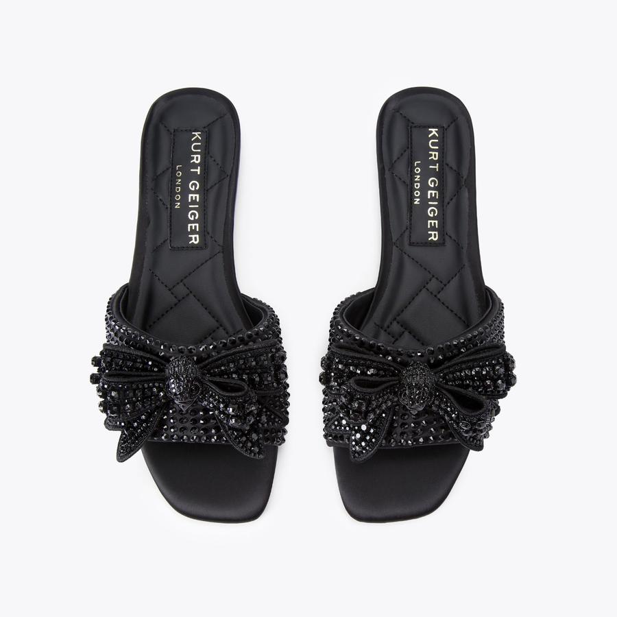Black Bow Sandals
