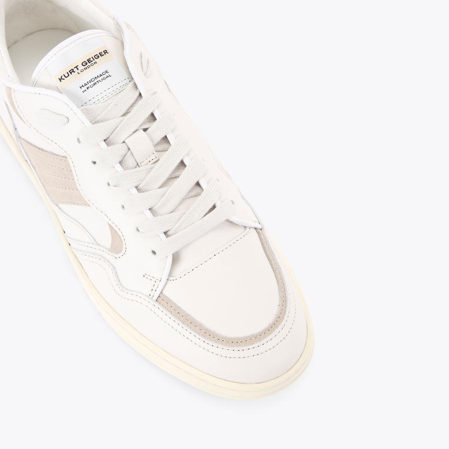 BENN SNEAKER White Leather Sneaker by KURT GEIGER LONDON