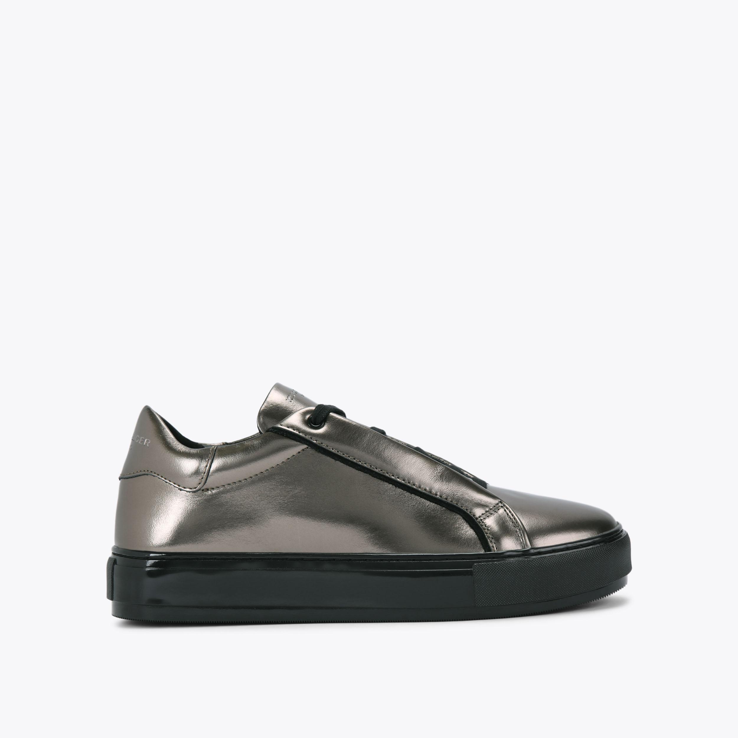 LANEY CL Gunmetal Sneaker by KURT GEIGER LONDON LANEY CL Gunmetal Sneaker by KURT GEIGER LONDON