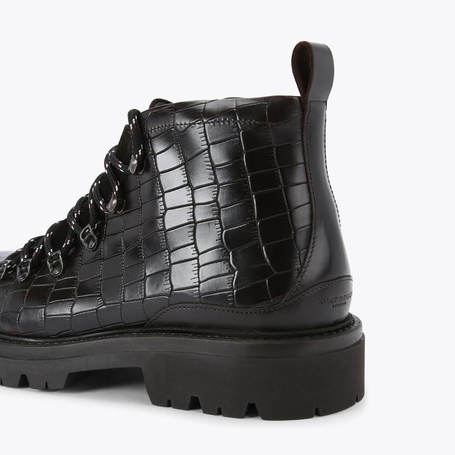 Coniston Ankle Boots in Brown Leather | Kurt Geiger