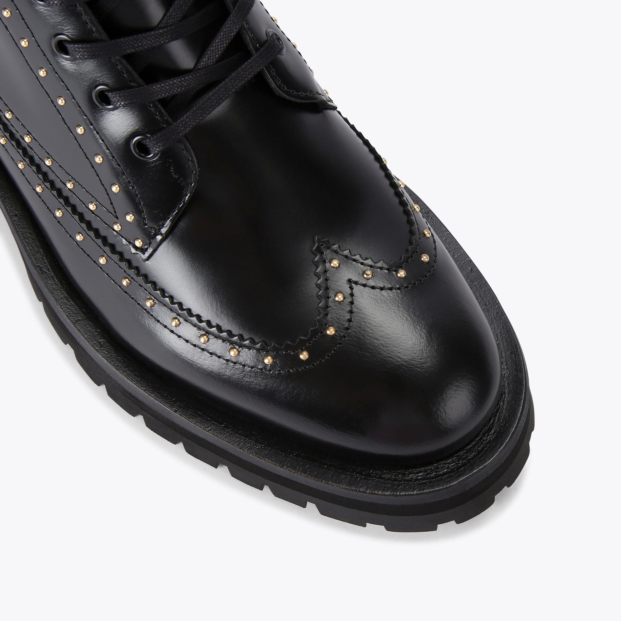 Kurt Geiger London Drayton Studded Leather Wingtip Brogue Boots Men\'s Size 10 bank-brown-leather-kurt-geiger  main image 4