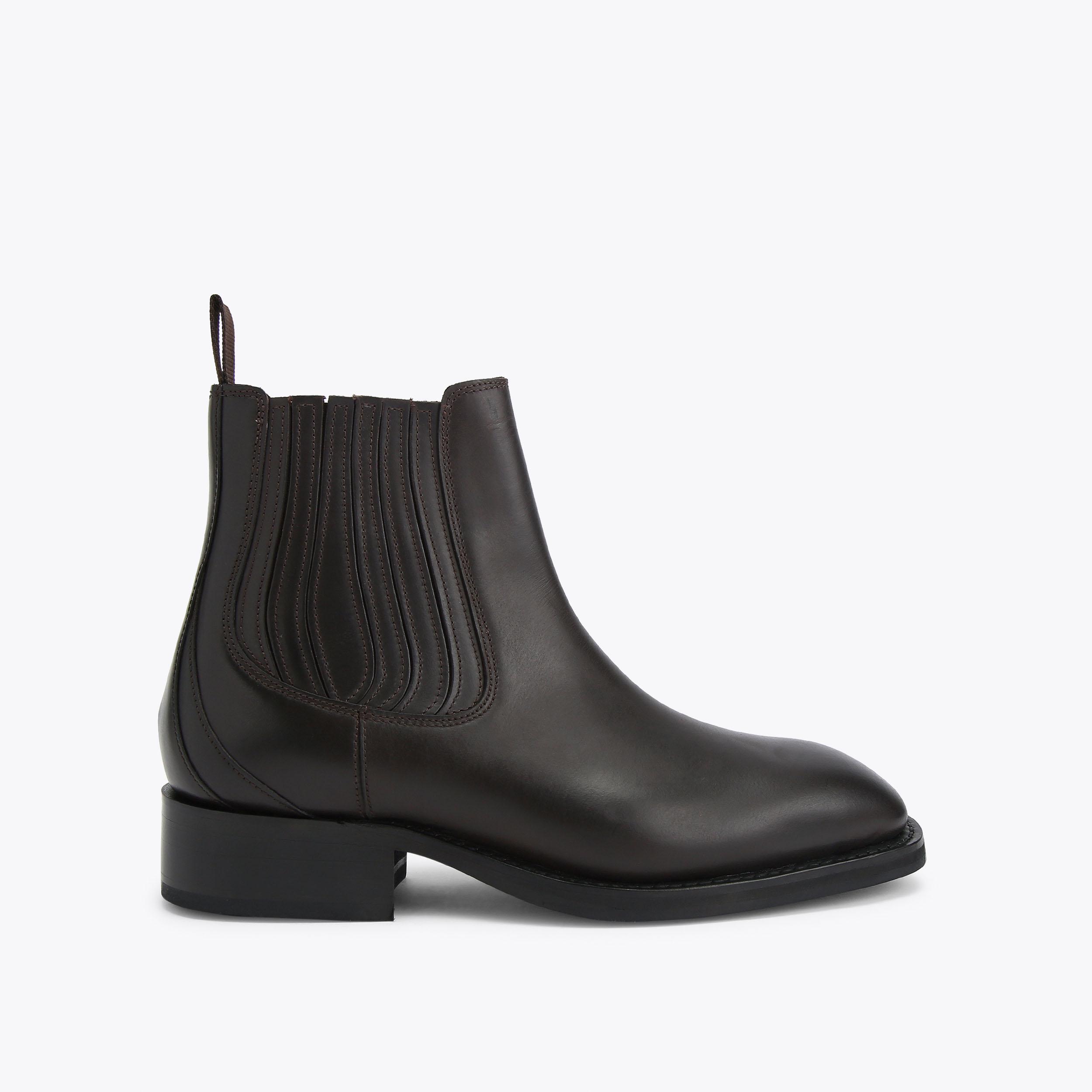 Chelsea Boots Kemp Leather Brown | Kurt Geiger