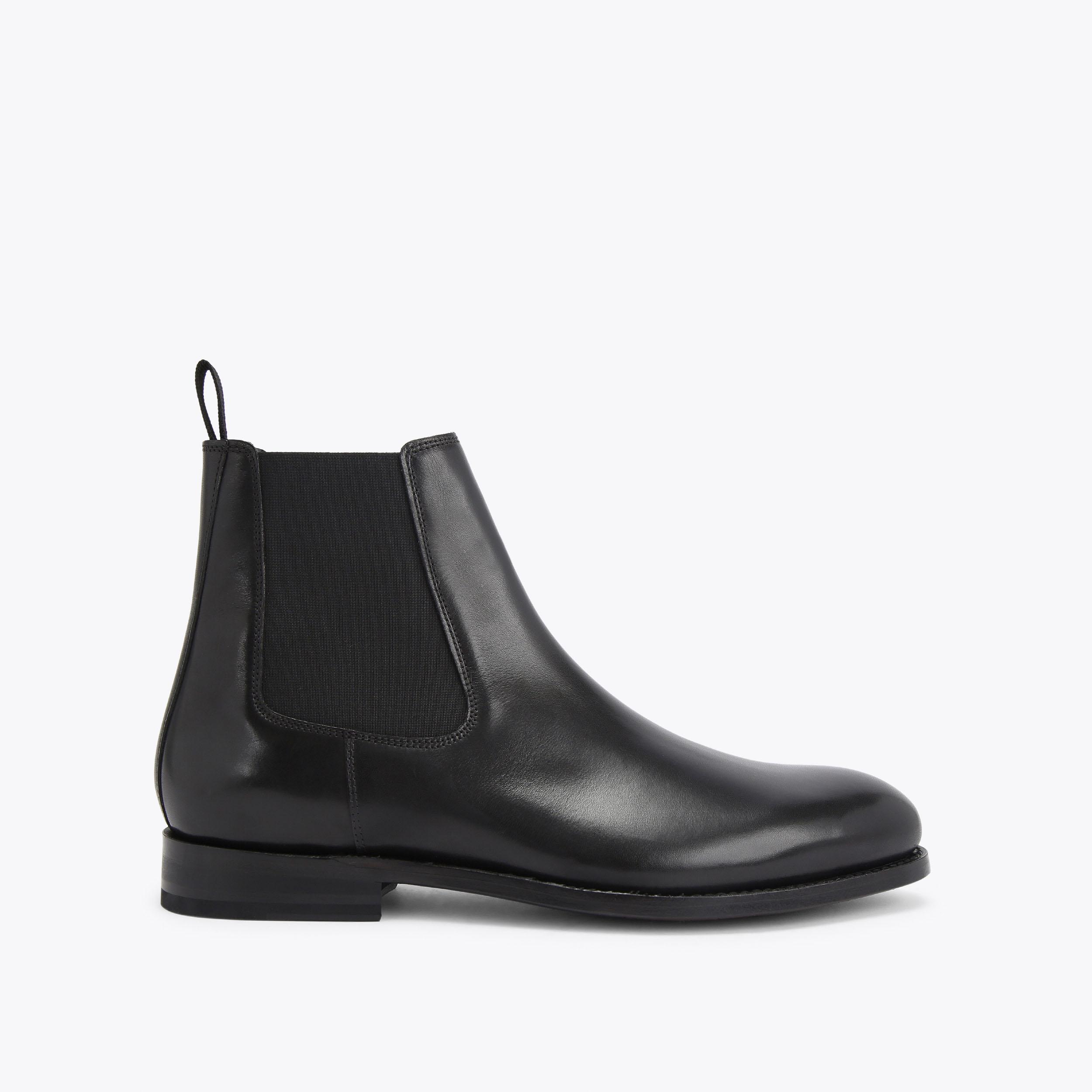 Clarks black leather chelsea boots on sale