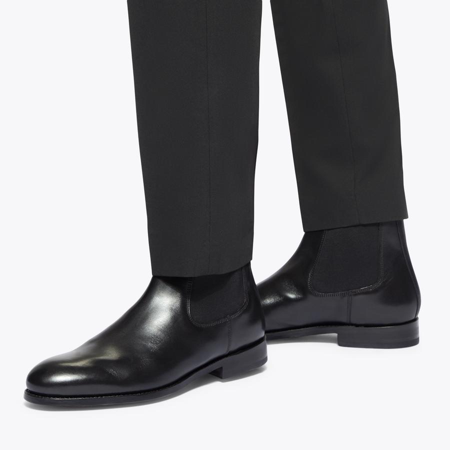 winter wedding guest dresses black tie Gabriel -- Men's Cuban Heel Dress Boot -- Black