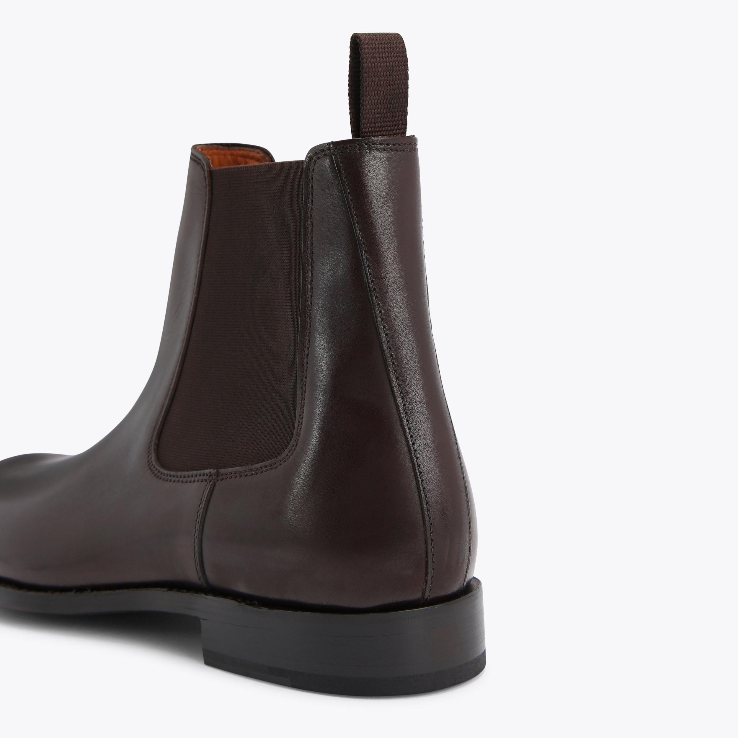 Sloane Dark Brown Chelsea Boots for Men | Kurt Geiger display picture 3