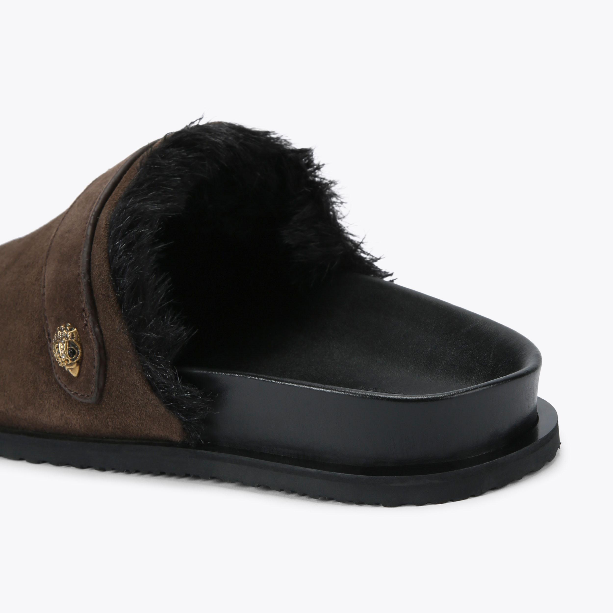 Kurt Geiger Brown Suede Men\'s Mule Designer Shoes & Accessories For Men & Women | Kurt Geiger main image 4