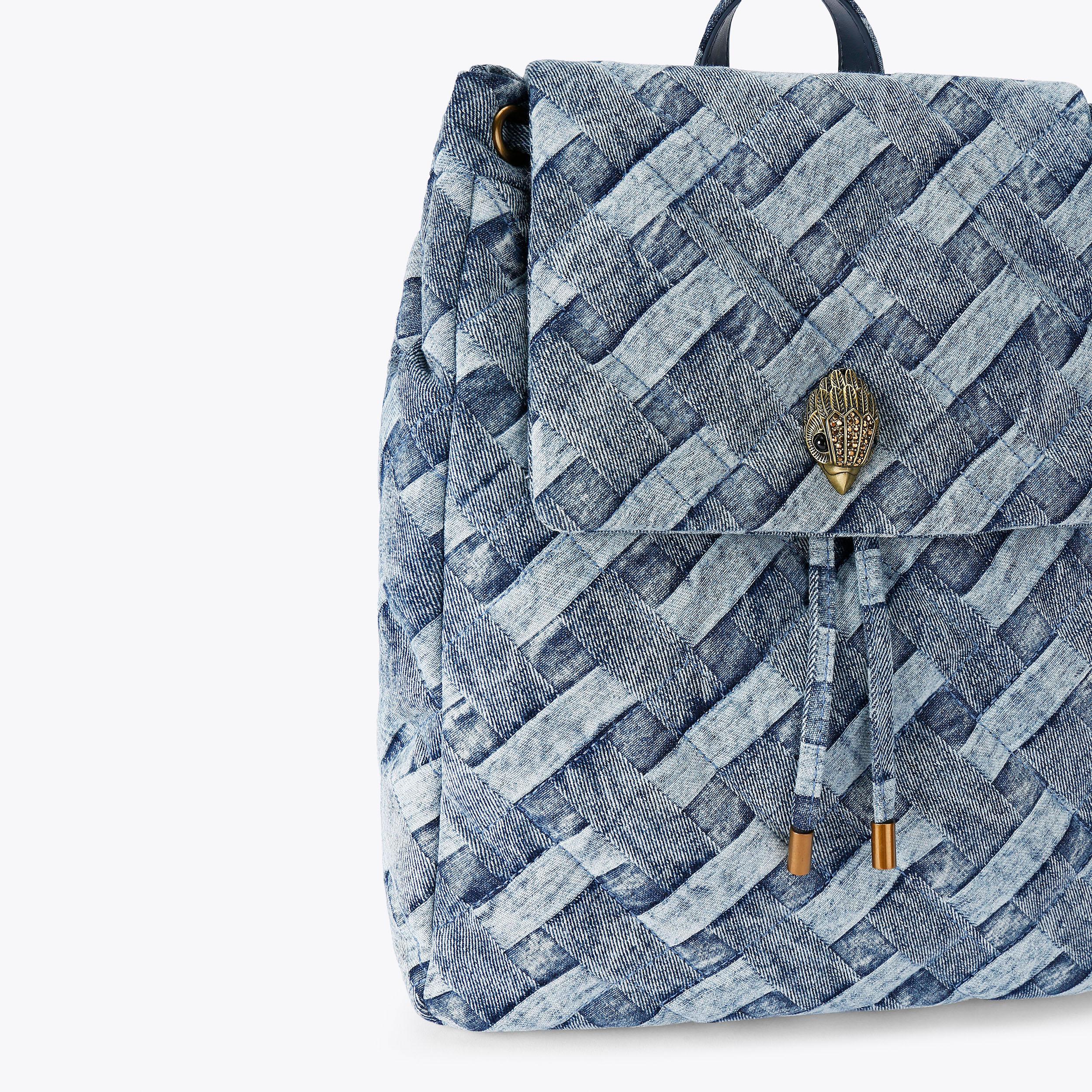 KENSINGTON BACKPACK Denim Fabric Backpack by KURT GEIGER LONDON display picture 3