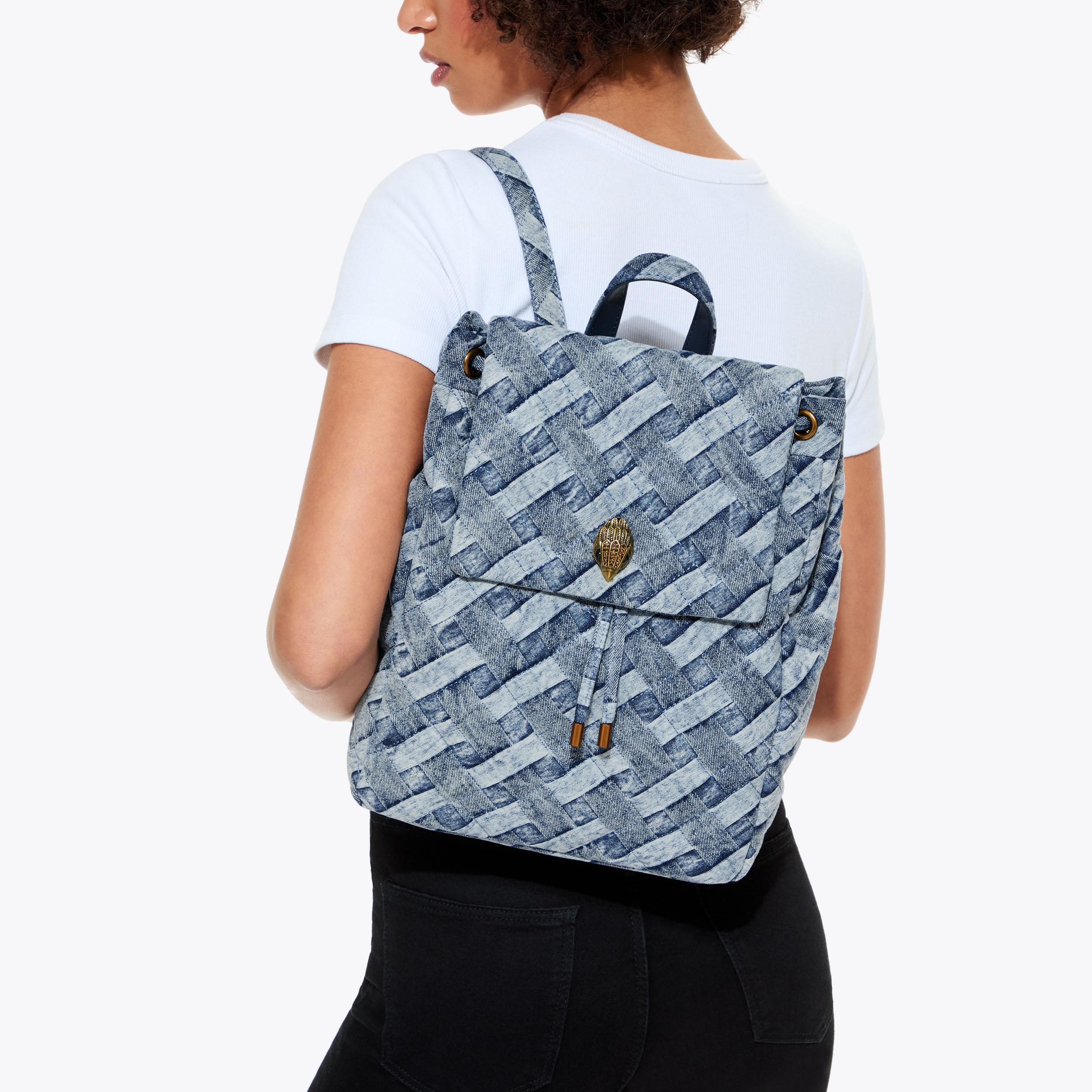 KENSINGTON BACKPACK Denim Fabric Backpack by KURT GEIGER LONDON display picture 2