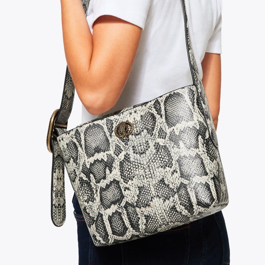 Chelsea Snake Print Bucket Bag | Kurt Geiger