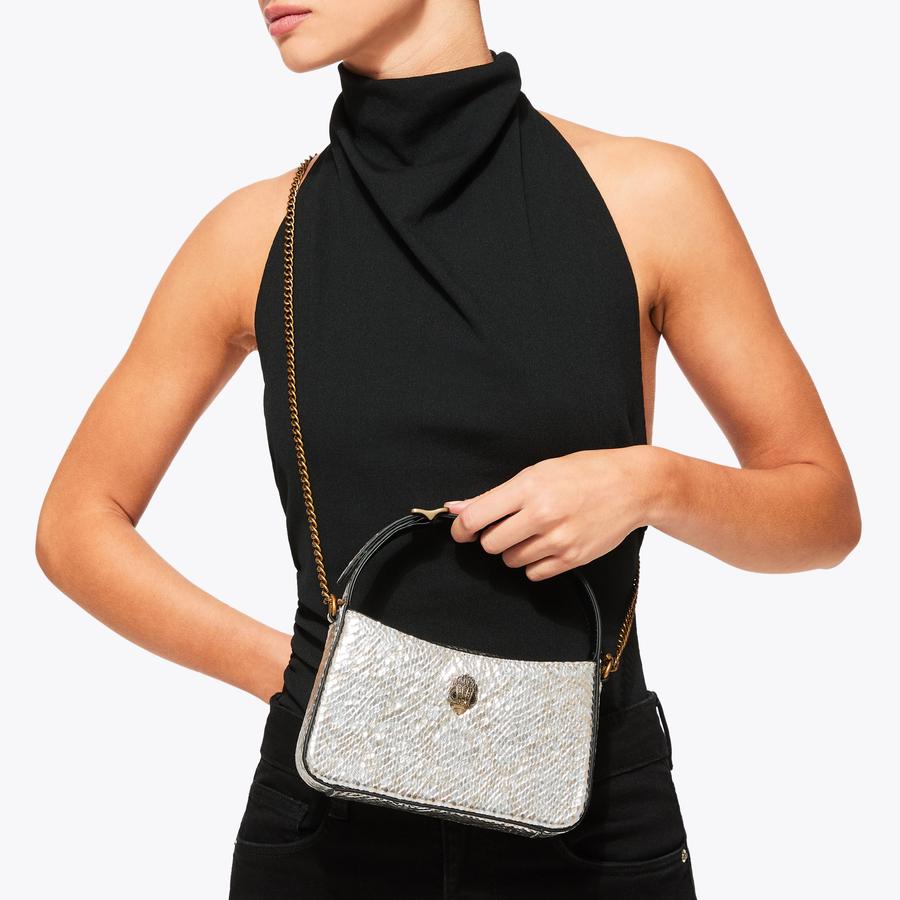 MINI BOND SHOULDER BAG Metallic Shoulder Bag by KURT GEIGER