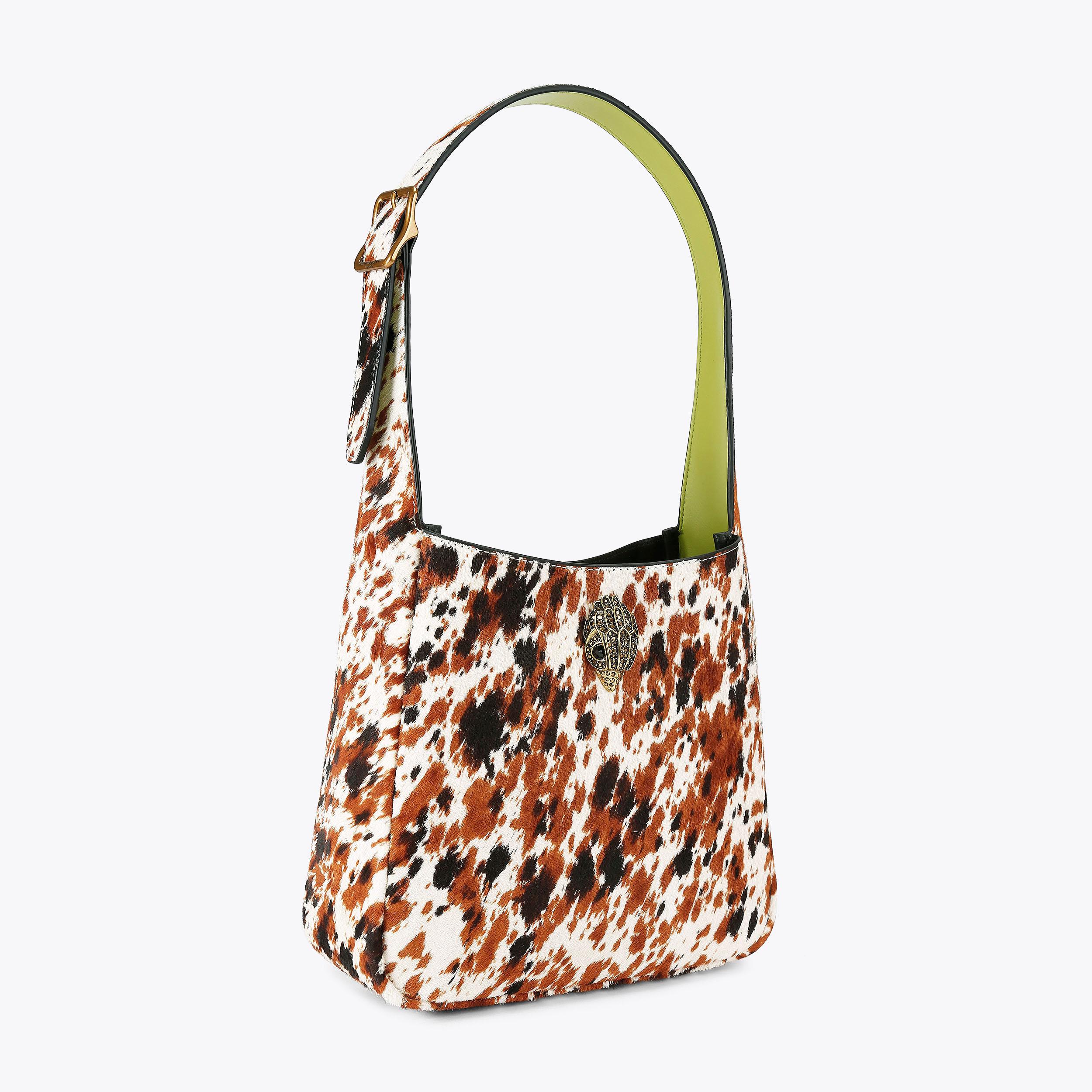 Cow Print Hobo Bag | Calfhair Leather | Kurt Geiger