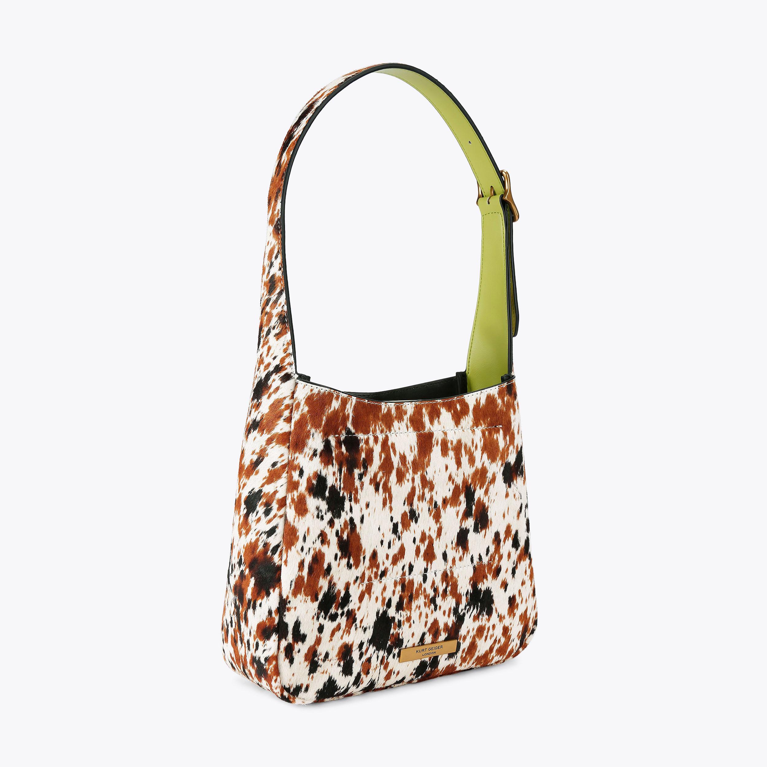 Cow Print Hobo Bag | Calfhair Leather | Kurt Geiger