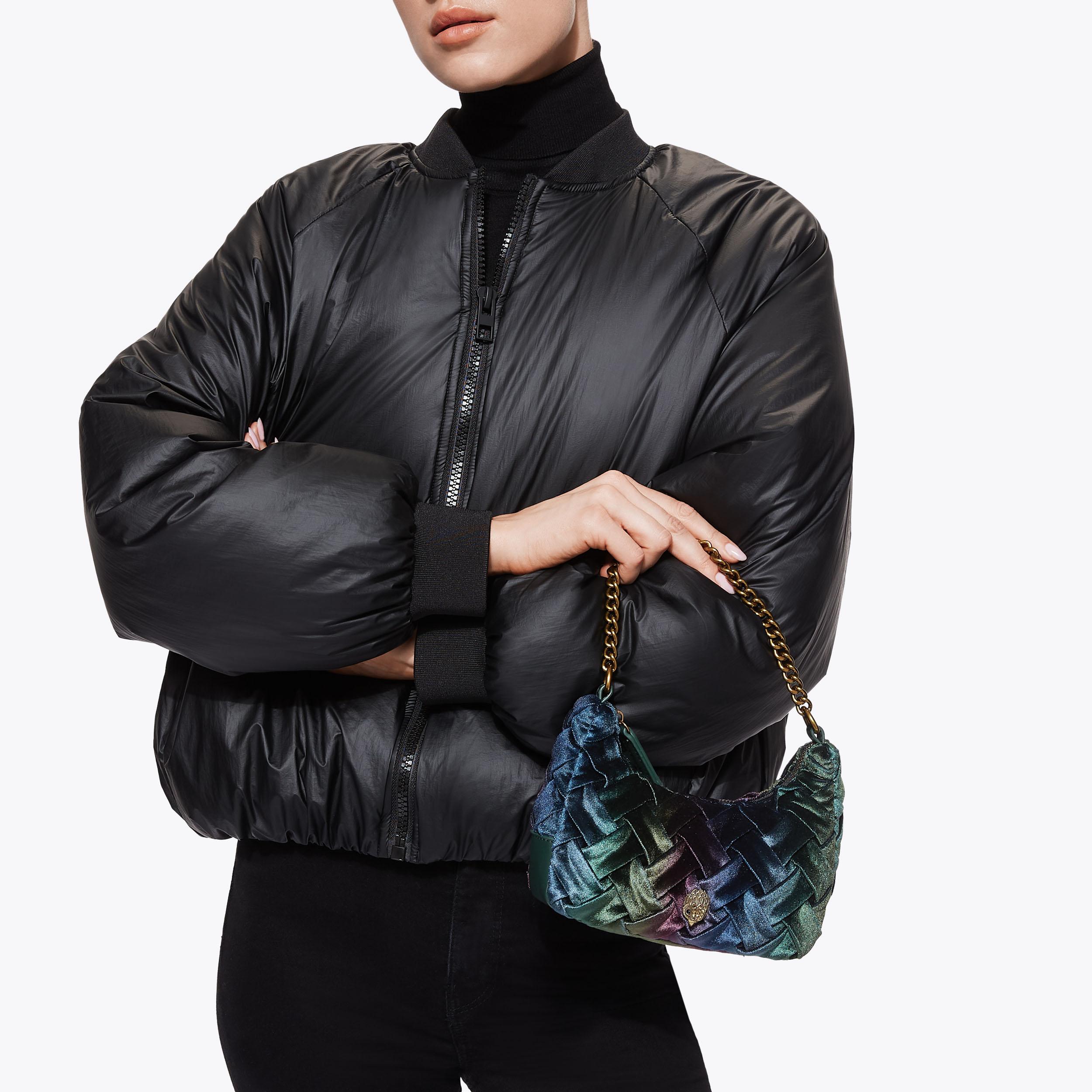 【OJOS】22FW★ Padded Cross bag Skirt VELVET SM MULTI XBODY Velvet Cross Body Purse by KURT GEIGER