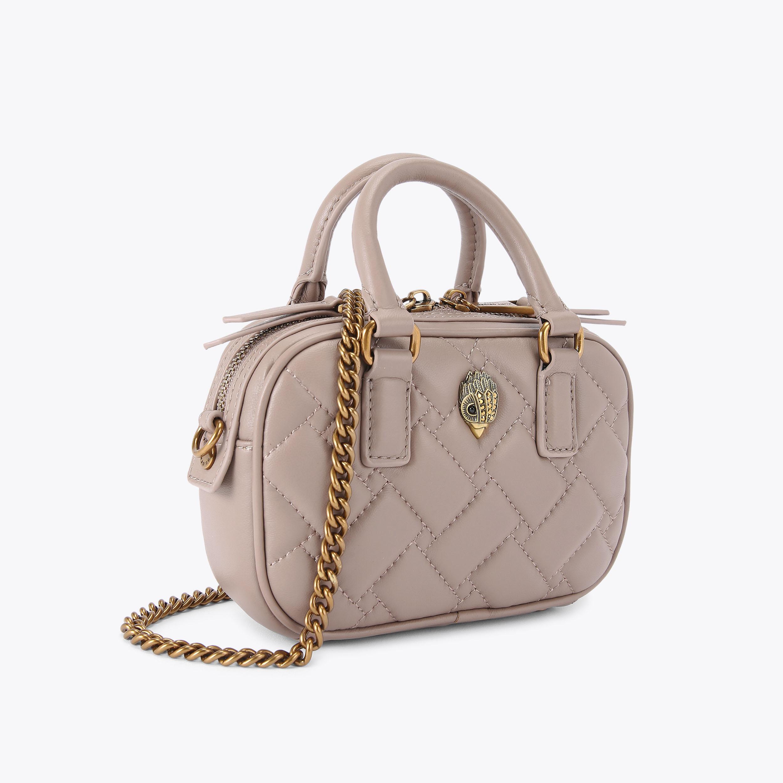 XS KENSINGTON DUFFLE BAG Taupe Cross Body Purse by KURT GEIGER LONDON