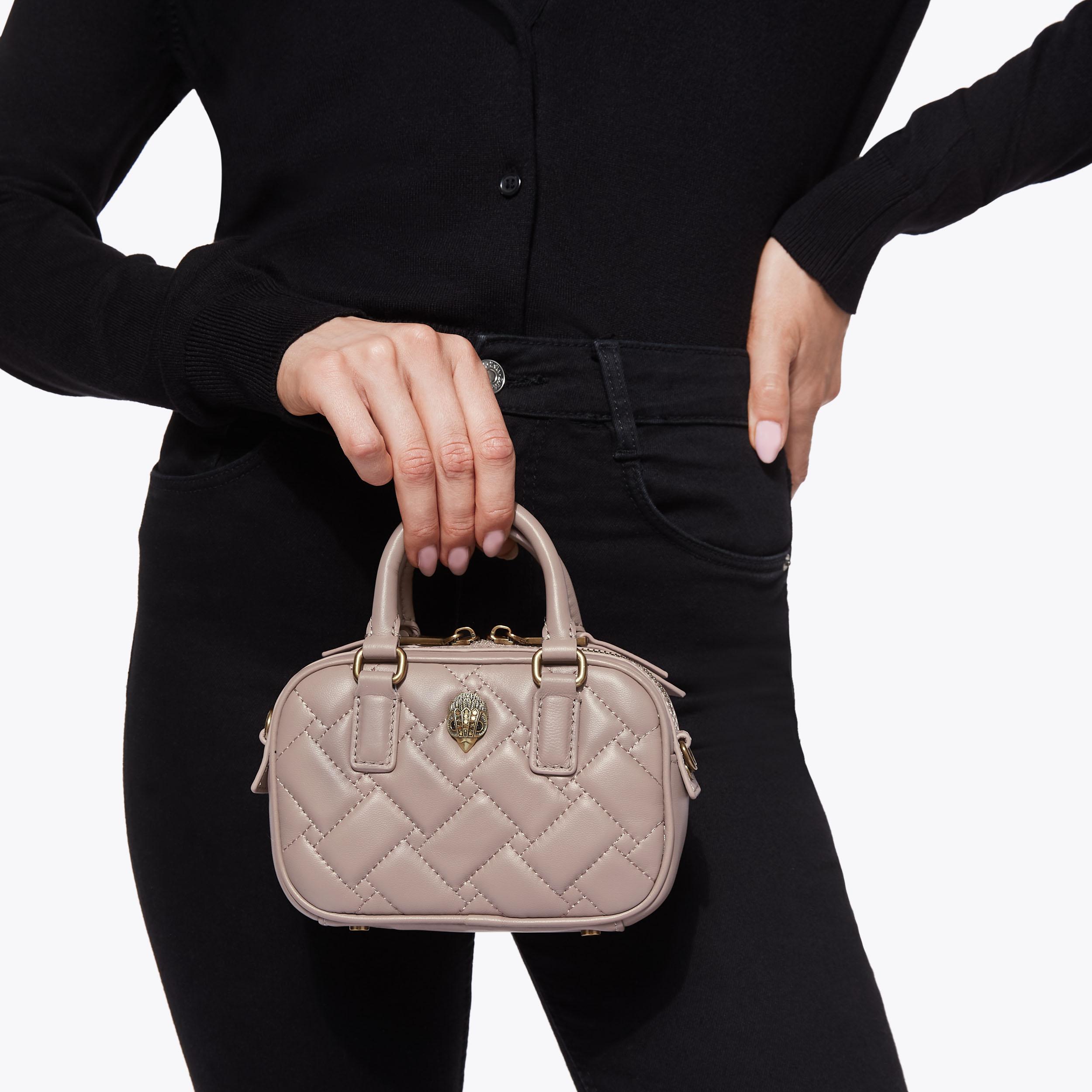 XS KENSINGTON DUFFLE BAG Taupe Cross Body Purse by KURT GEIGER LONDON