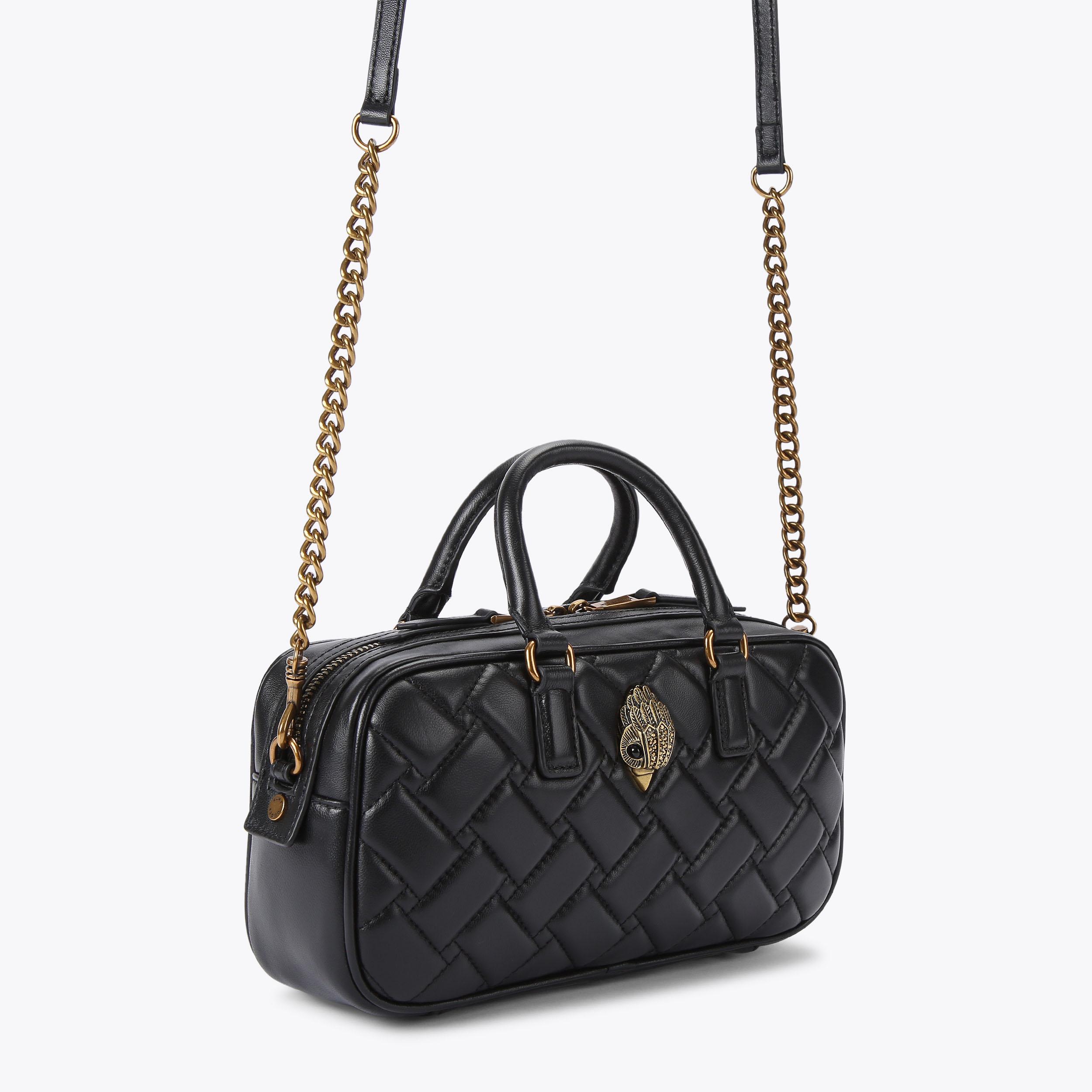 SM KENSINGTON DUFFLE BAG Black Duffle Top Handle Bag by KURT