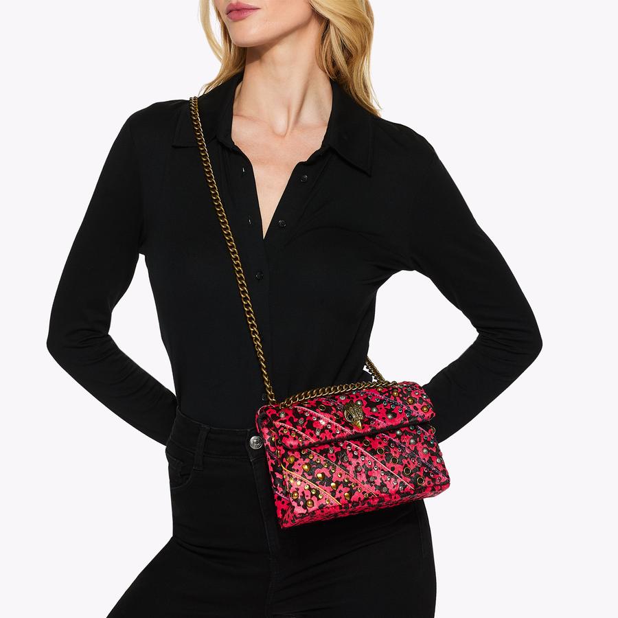 LEATHER MINI KENSINGTON L Pink Calhfair Mini Purse by KURT