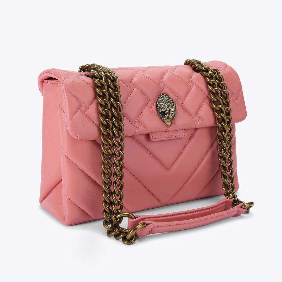 LEATHER KENSINGTON BAG Pink Leather Mini Purse by KURT GEIGER LONDON