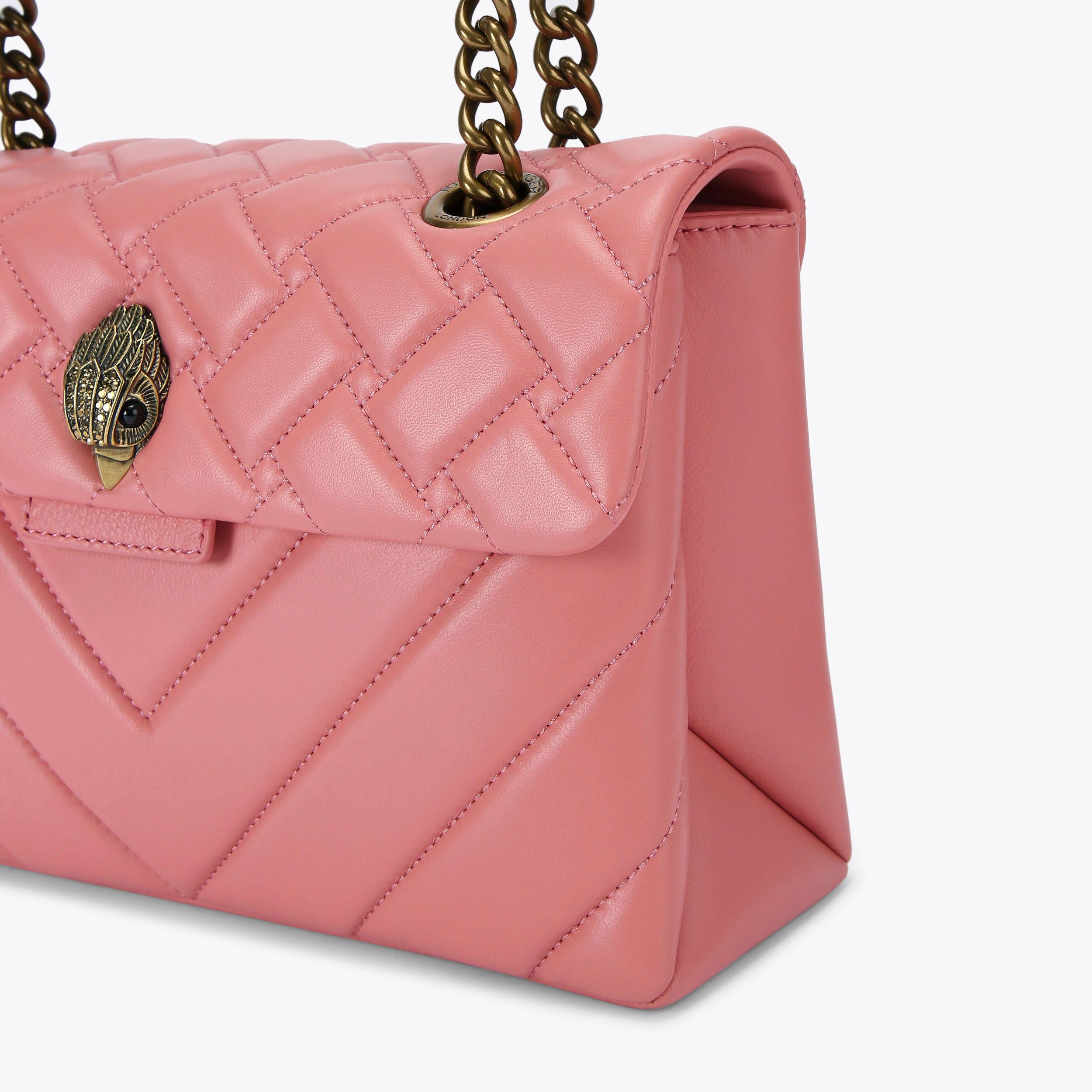 LEATHER KENSINGTON BAG Pink Leather Mini Purse by KURT