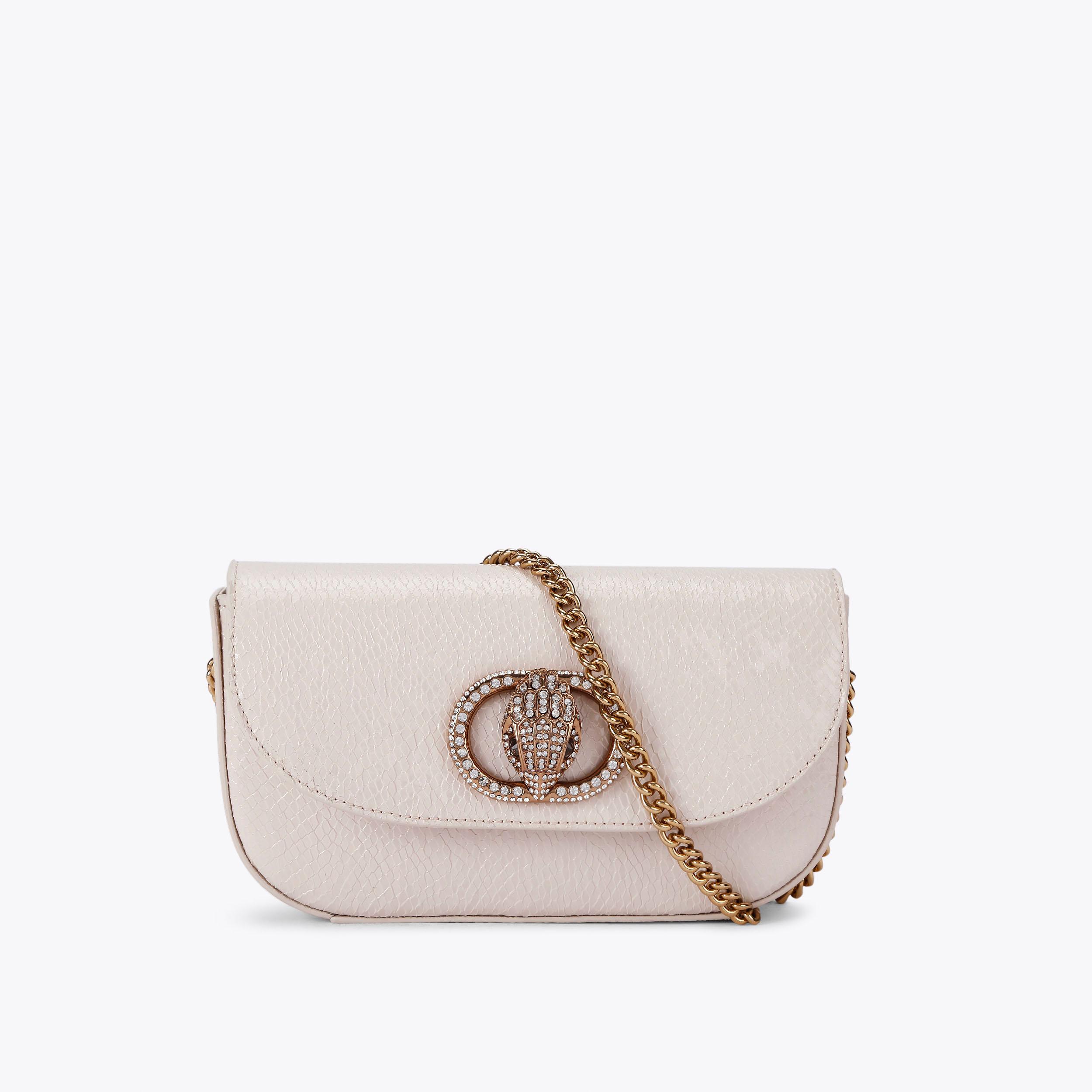 SM CHELSEA XBODY Bone Leather Cross Body Purse by KURT GEIGER LONDON