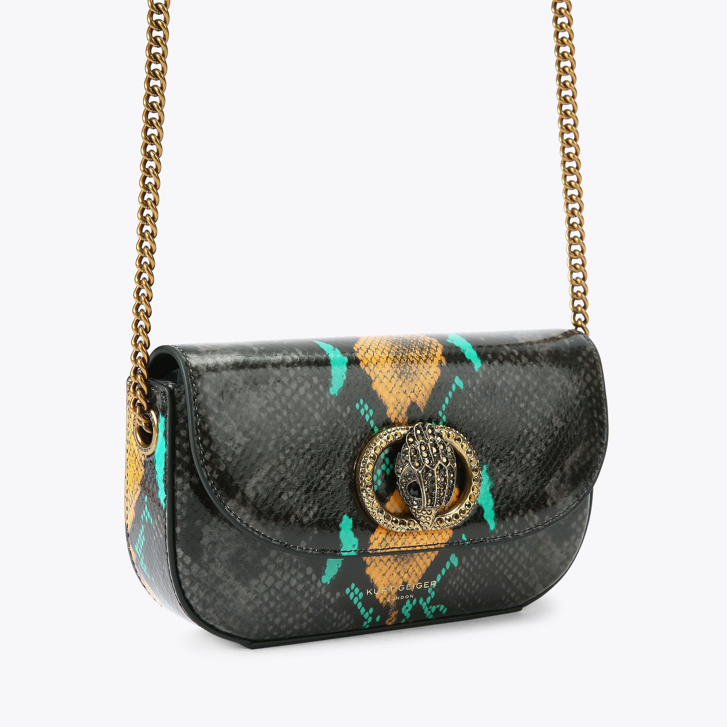 Kerry.G PSA9 63枚 CHELSEA SADDLE BAG Metallic Fuchsia Cross Body Bag by KURT