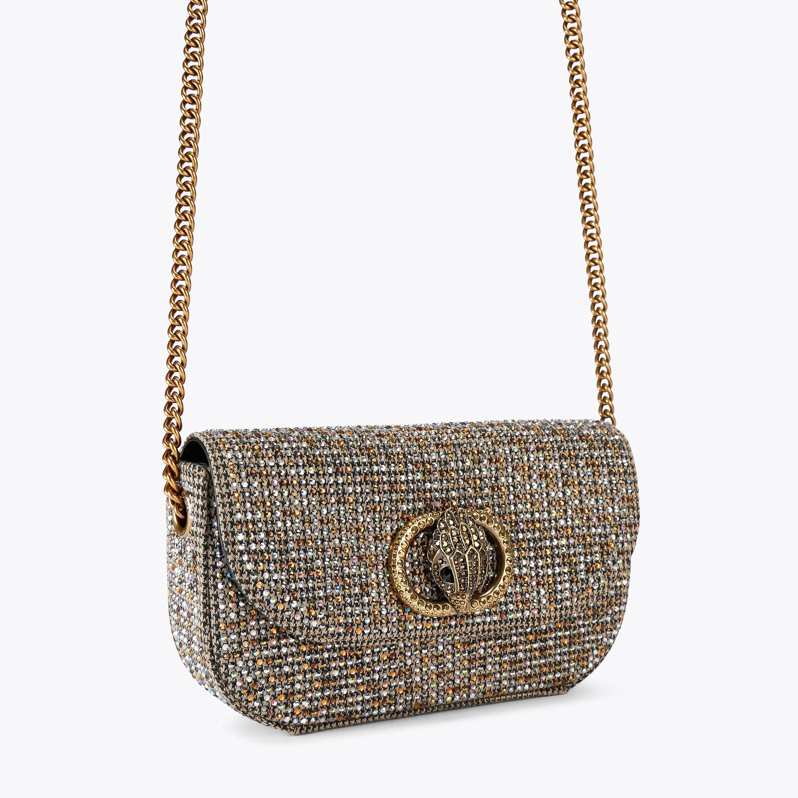 SM CHELSEA XBODY Crystal Houndstooth Cross Body Bag by KURT