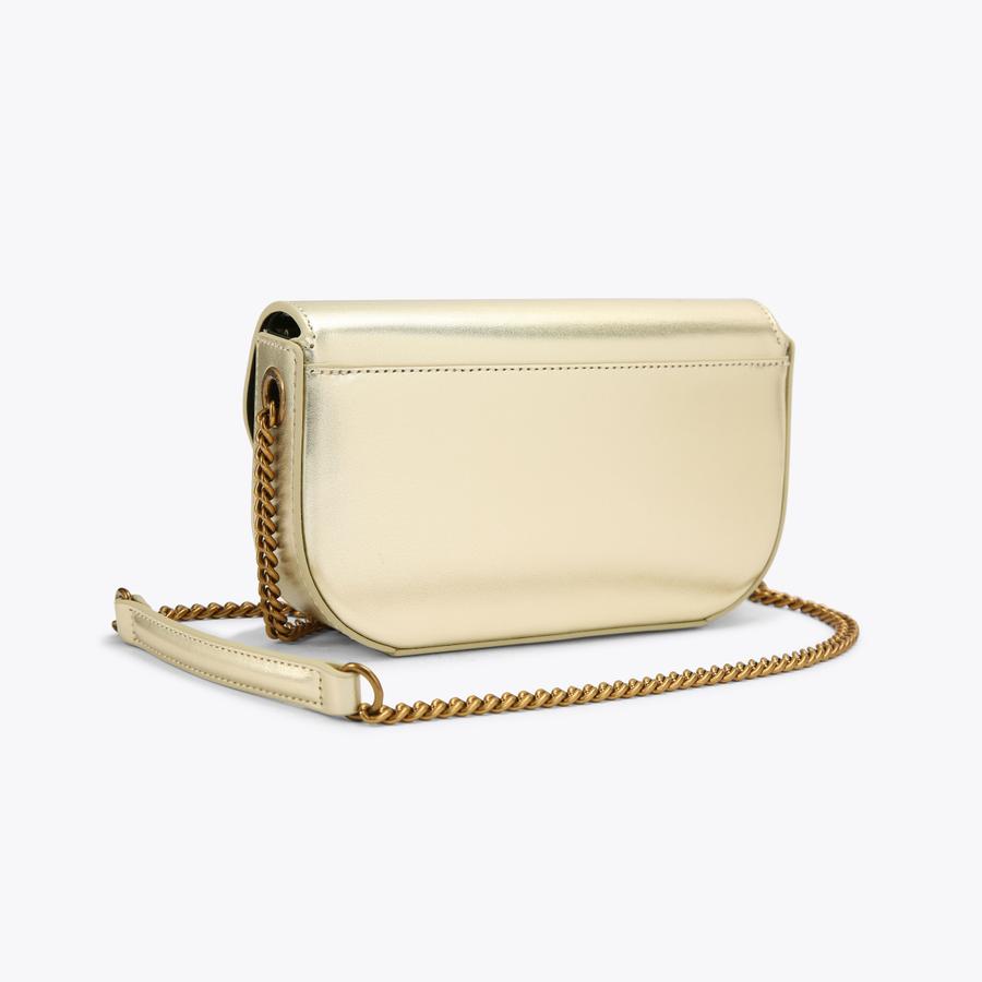 SM CHELSEA XBODY Gold Cross Body Bag by KURT GEIGER LONDON