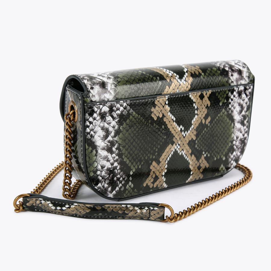 Chelsea Xbody Snake Print Crossbody Bag | Kurt Geiger