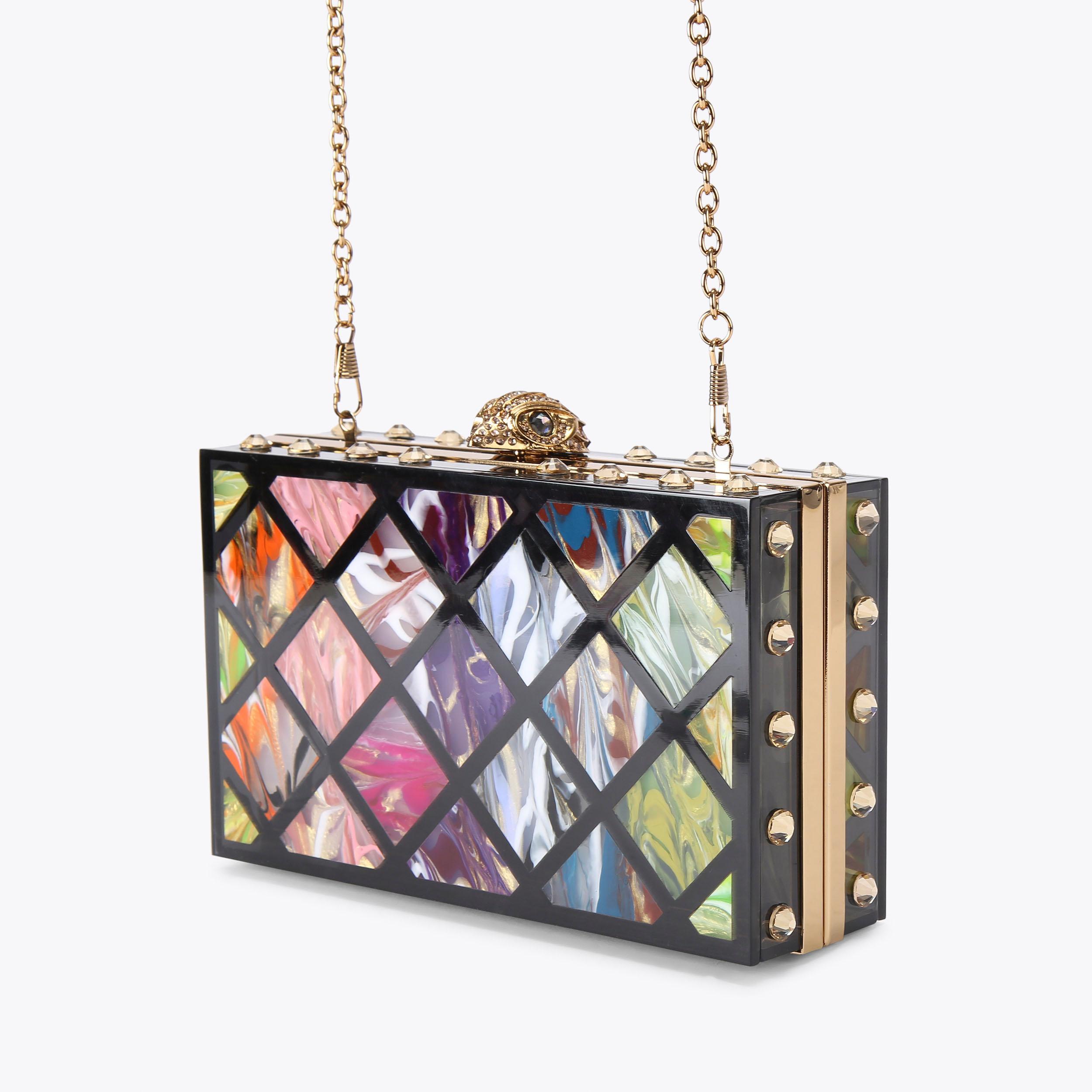 SEXY Crystal sale Iconic Box Clutch