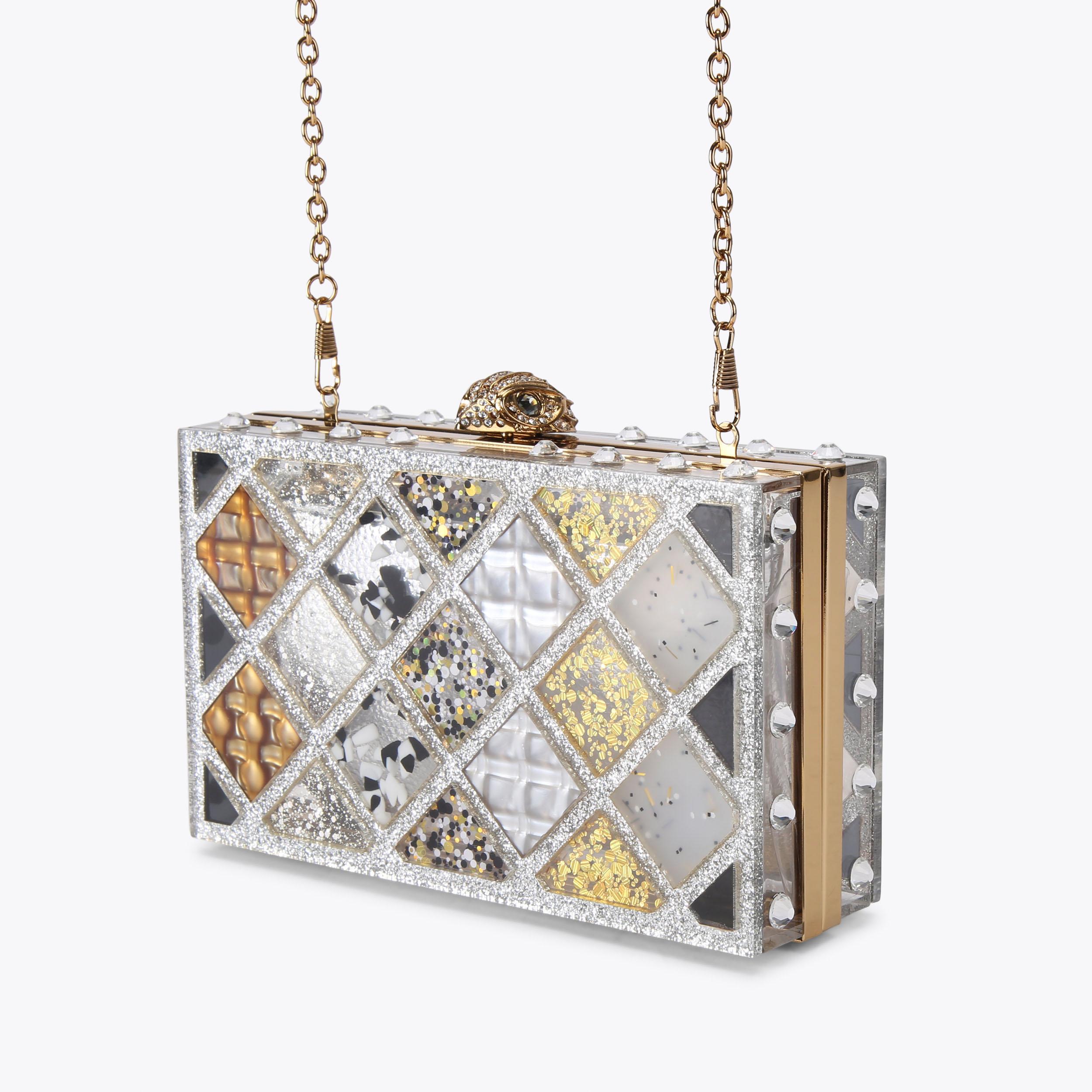 Luxury 2024 Acrylic Patchwork Evening Clutch Bag