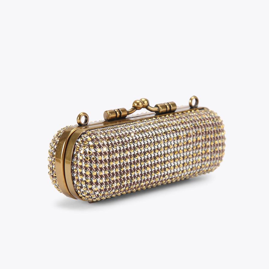 Kurt Geiger Glitter hot Lipstick Clutch