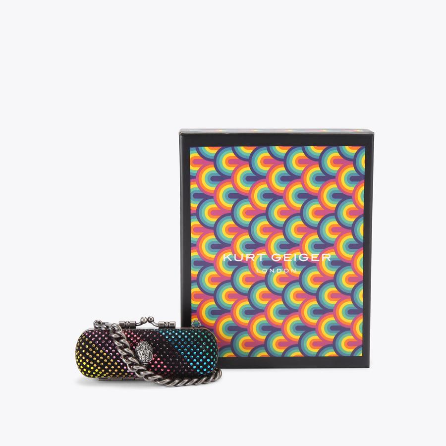 LIPSTICK HOLDER CLUTCH Rainbow Lipstick Cross Body by KURT GEIGER