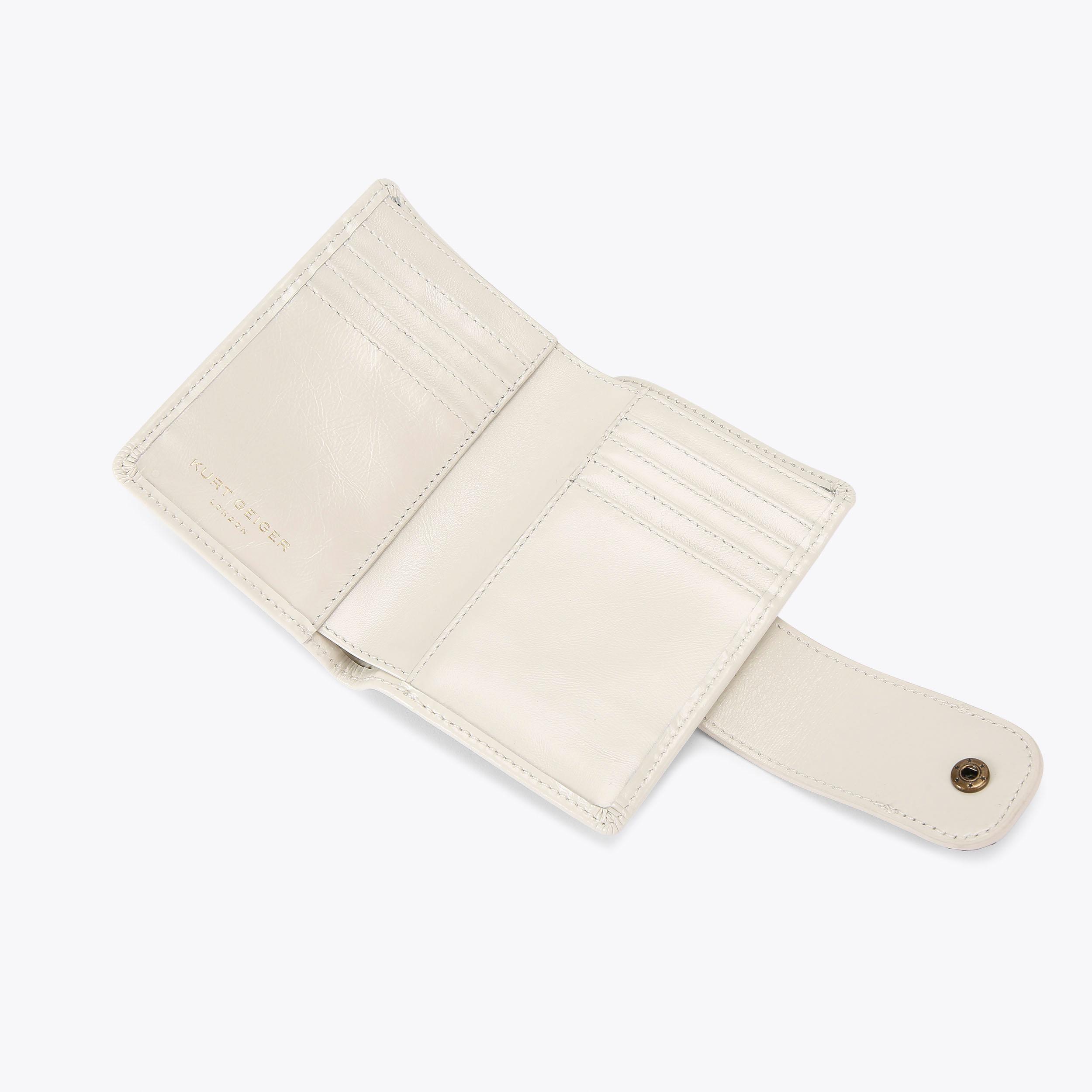 CHELSEA FOLD WALLET Bone Leather Flap Wallet by KURT GEIGER