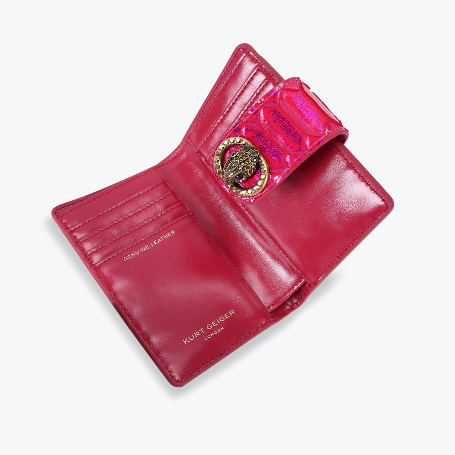 Chelsea Fuchsia Snake Print Wallet | Kurt Geiger