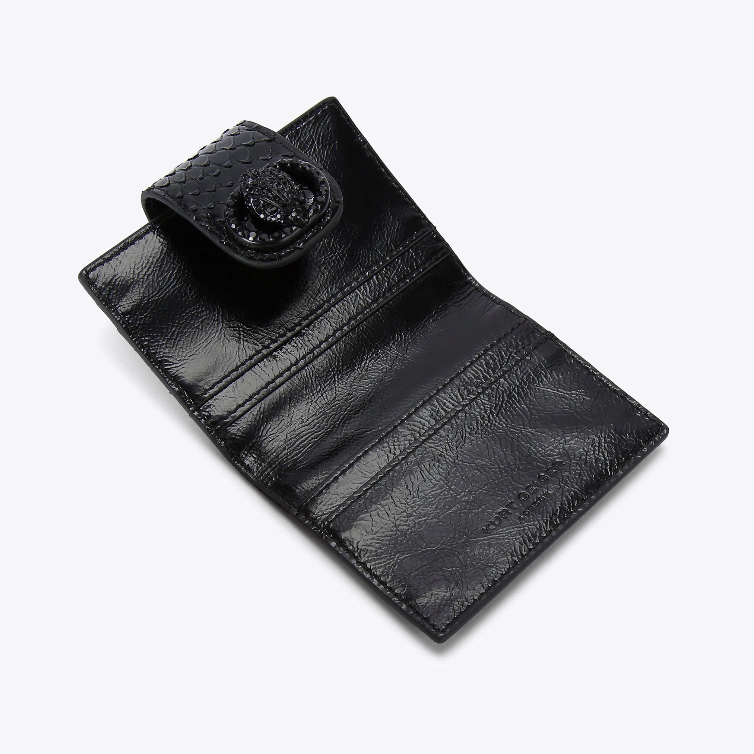 ブラック☆Middle Leather Wallet CATEGORY MIDDLE WALLET | BLACK LEATHER WORKS
