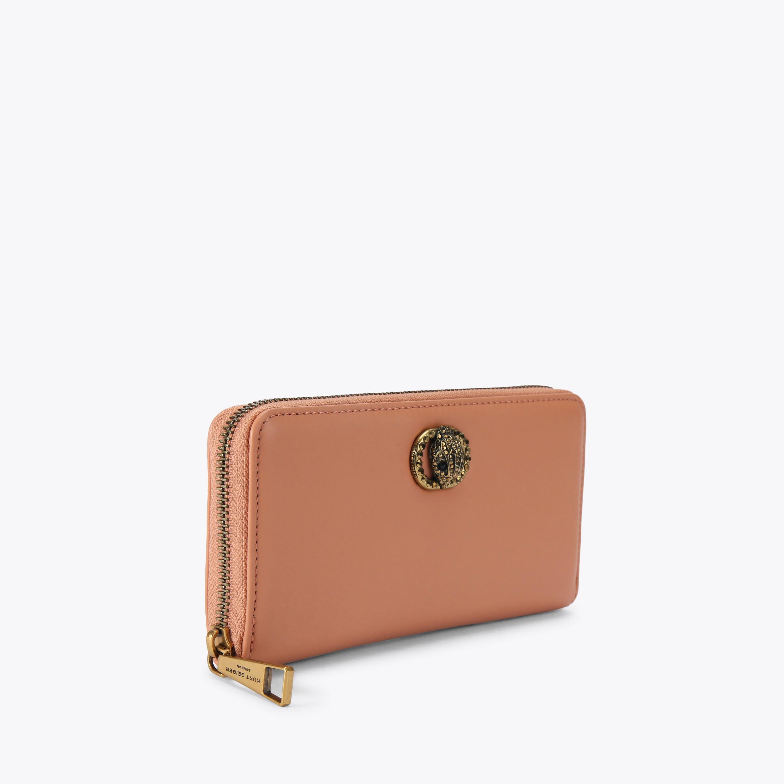 Chelsea Zip Around Tan Leather Wallet | Kurt Geiger