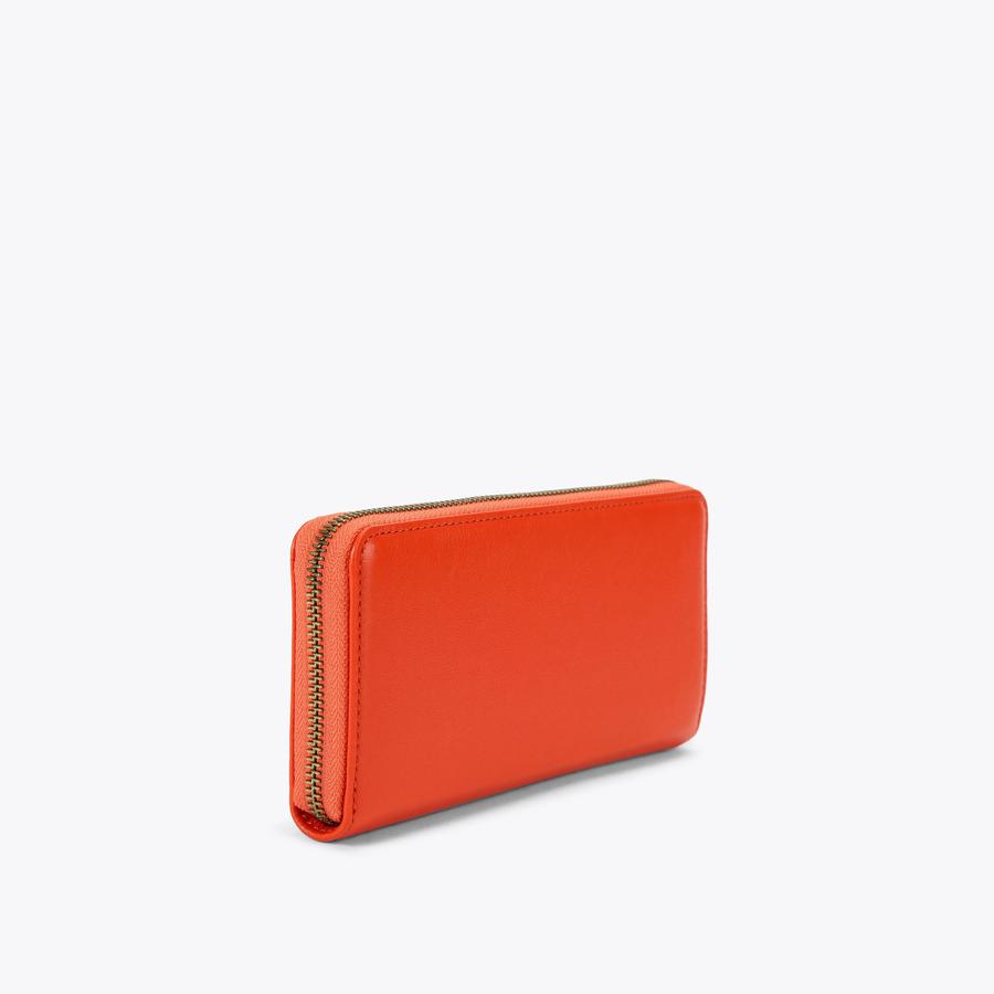 Chelsea Orange Leather Zip Wallet | Kurt Geiger