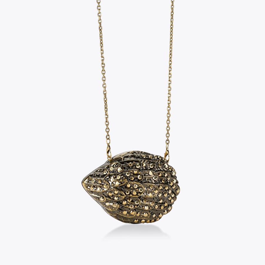 MICRO EAGLE CLUTCH Antiqued Brass Cross Body Clutch by KURT