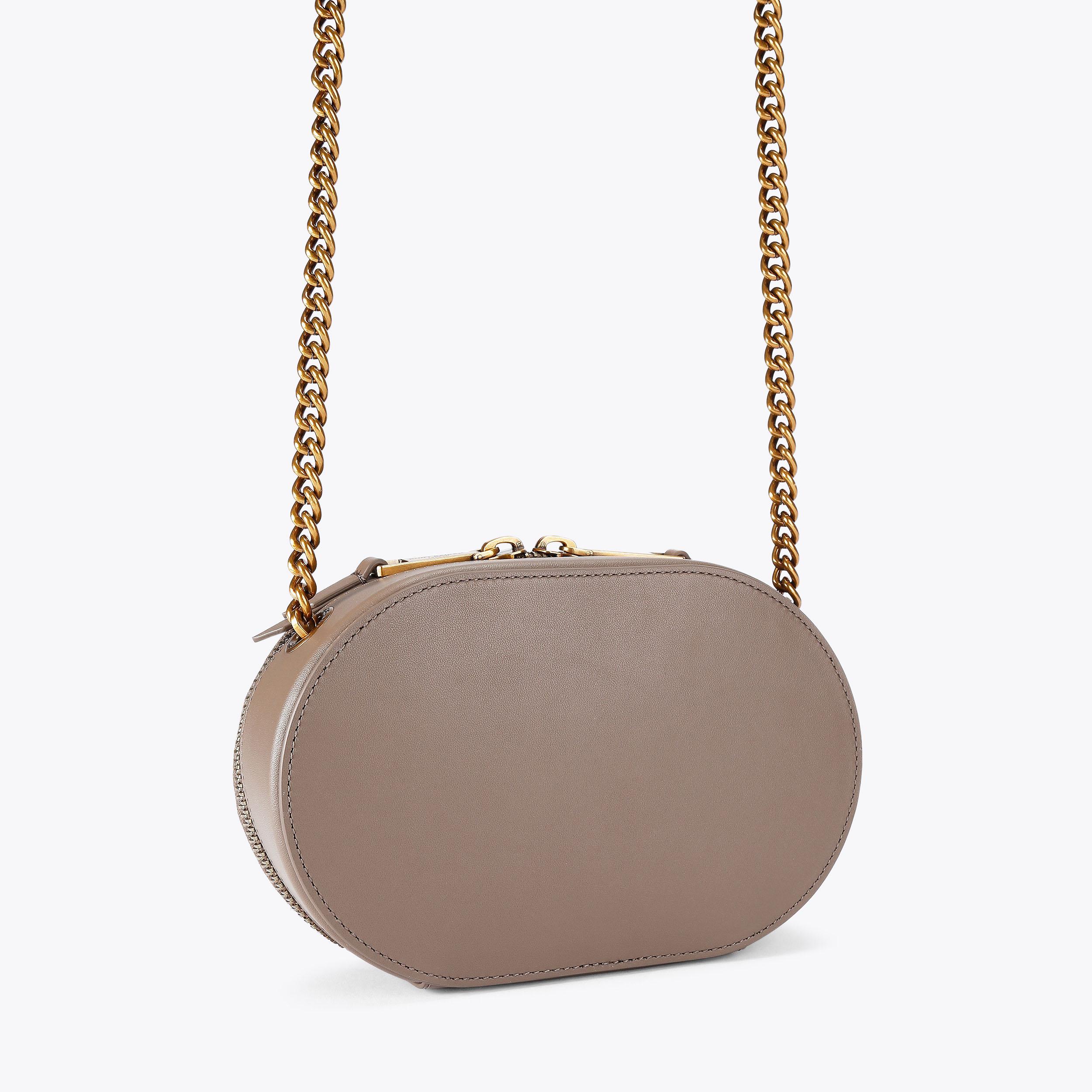 SM CHELSEA CAMERA BAG Taupe Leather Chelsea by KURT GEIGER LONDON
