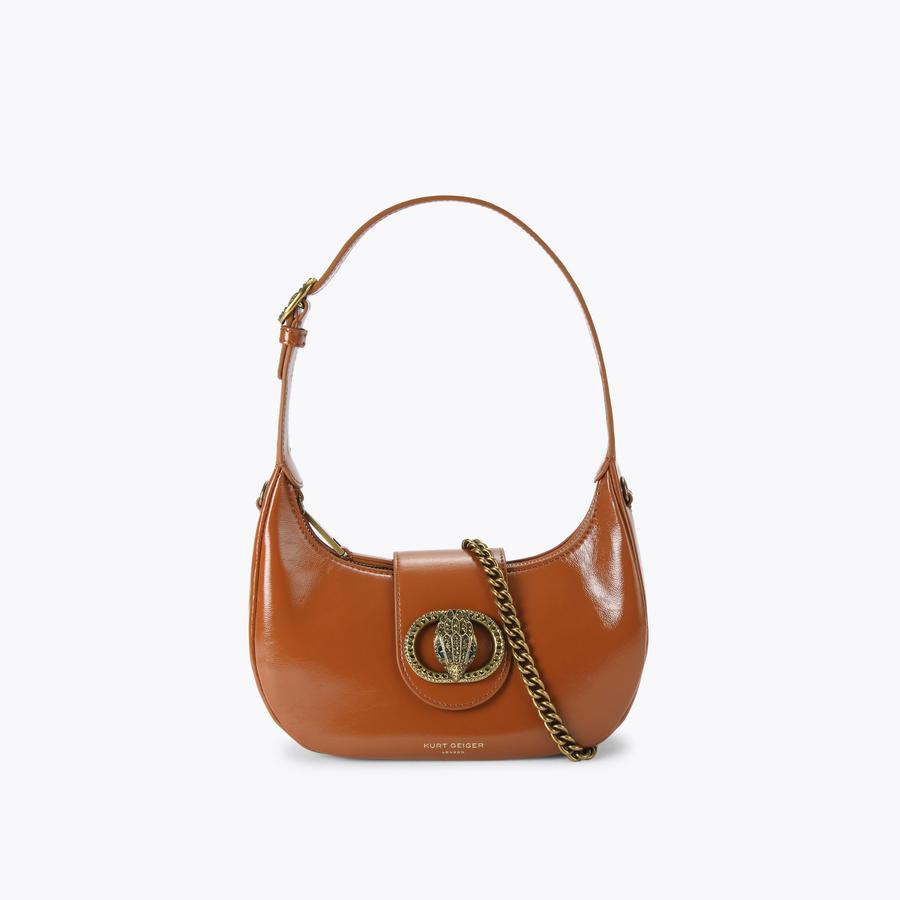 SM CHELSEA HOBO Mid Brown Shoulder Purse by KURT GEIGER LONDON