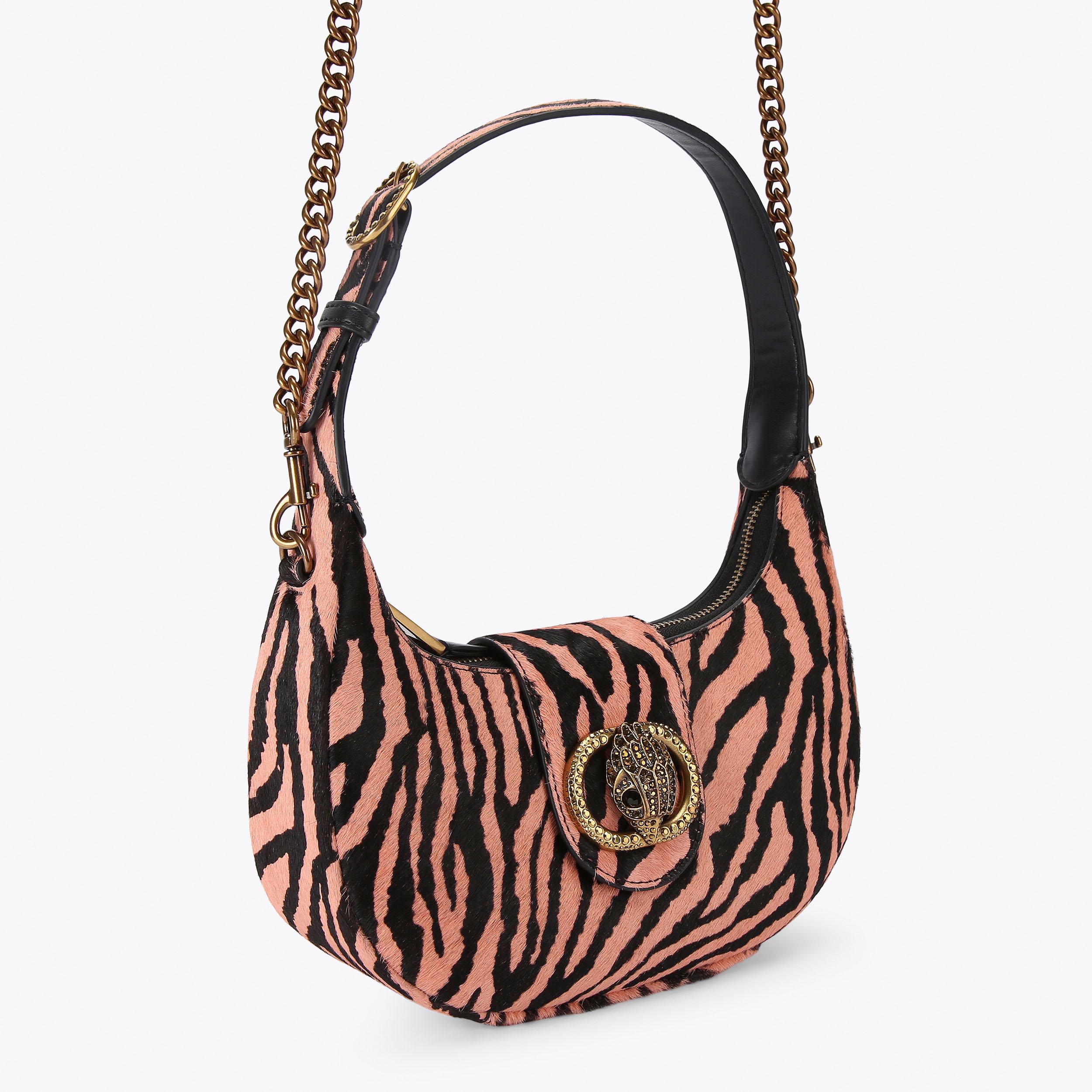 SM CHELSEA HOBO Pink Zebra Shoulder Bag by KURT GEIGER LONDON