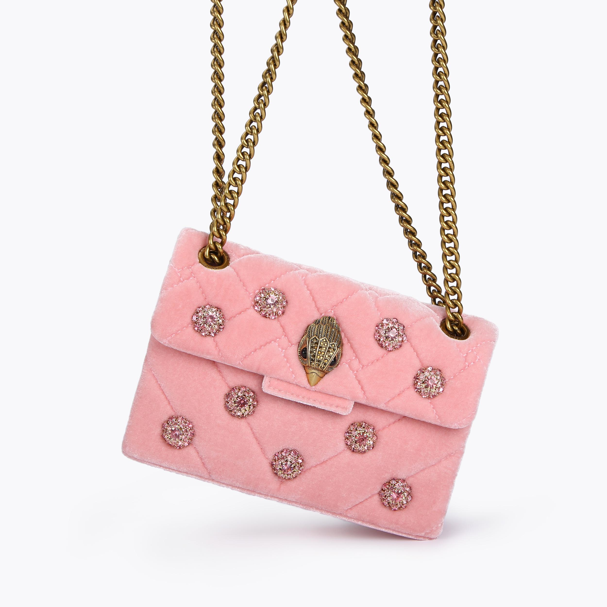 Pink velvet bag deals