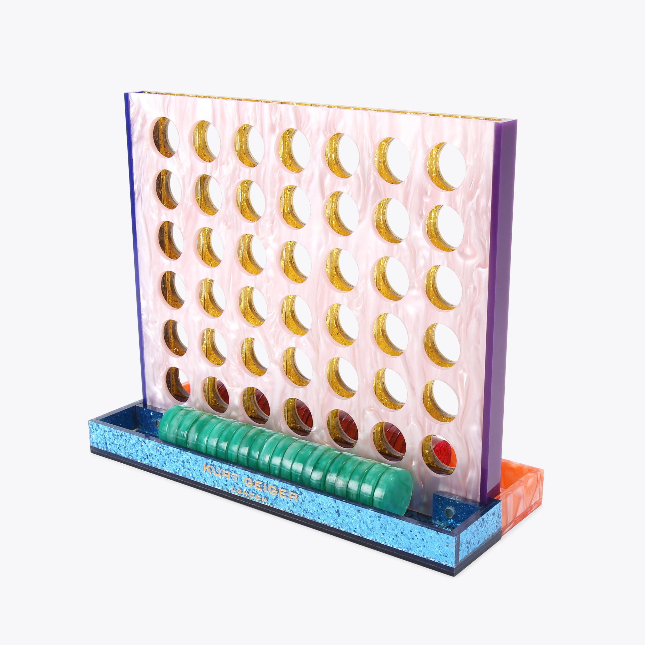 Glitter Perspex Connect Four Game | Kurt Geiger